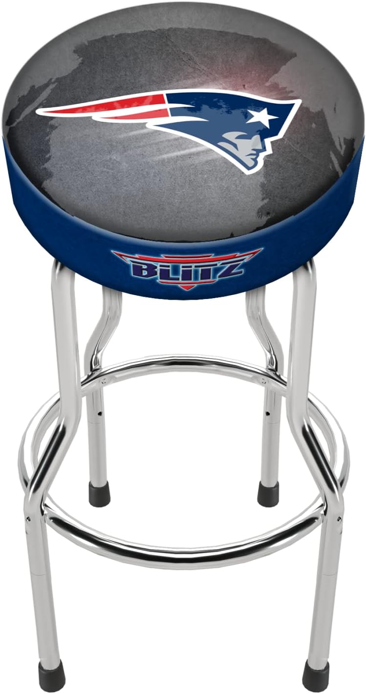 Arcade1Up Adjustable Licensed NFL Blitz Pub Stool (New England Patriots), Multicolor (A1UP-Patriots Stool) - Image 4